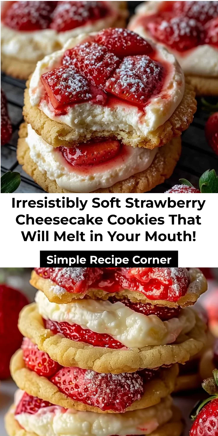 Strawberry Cheesecake Cookies Recipe