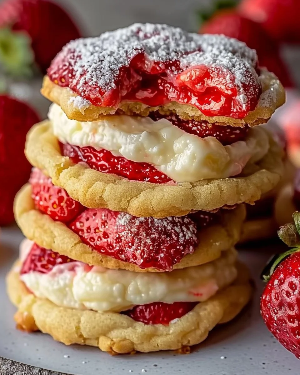 Strawberry Cheesecake Cookies