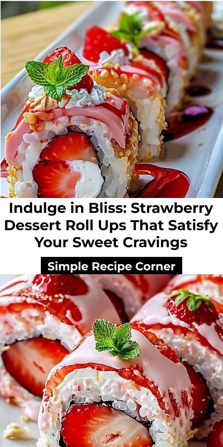 Strawberry Dessert Roll Up Recipe