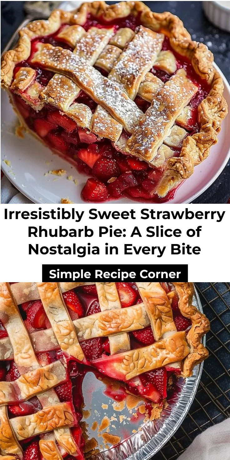Strawberry Rhubarb Pie Recipe