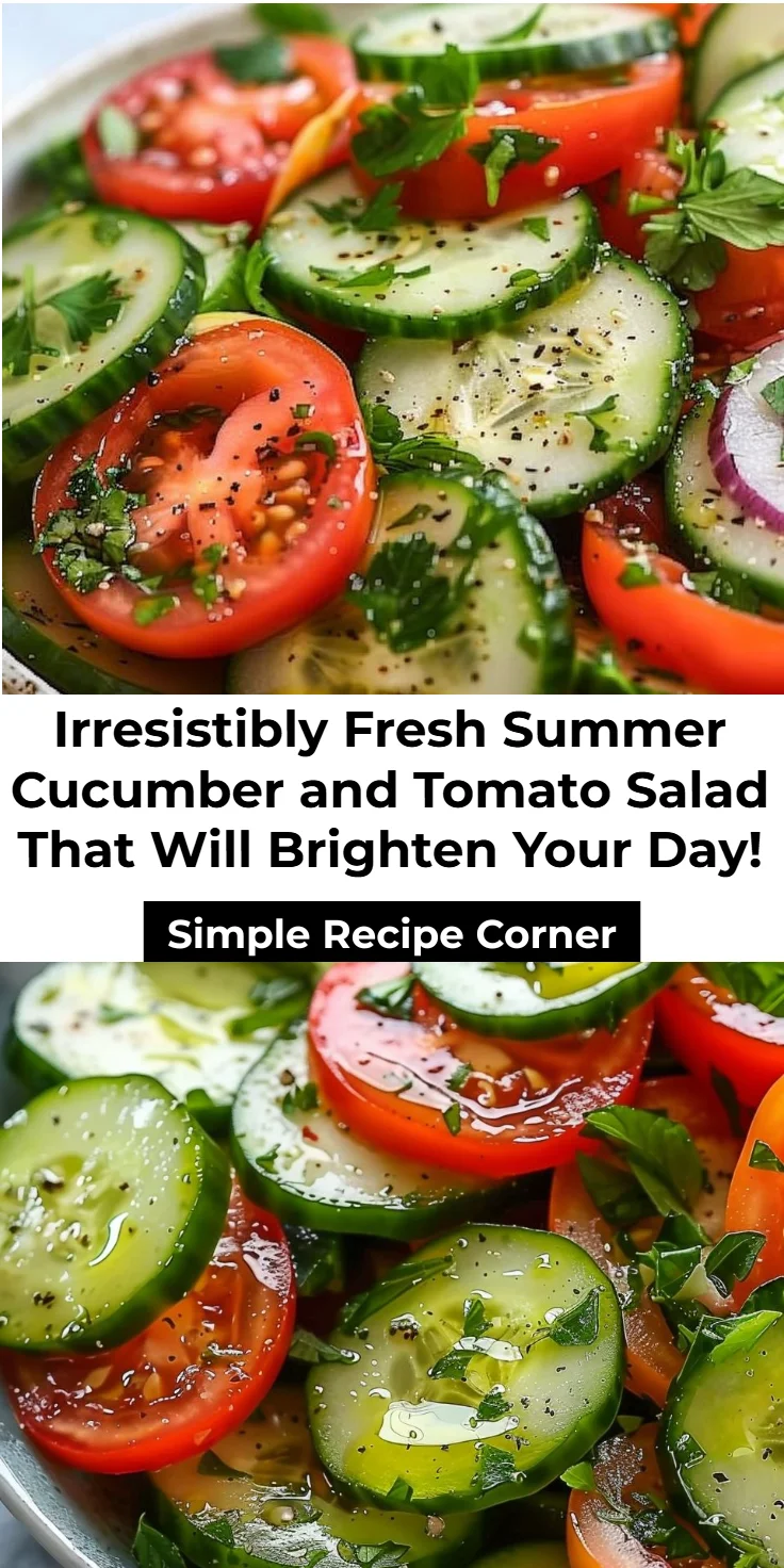 Summer Cucumber and Tomato Salad Recipe