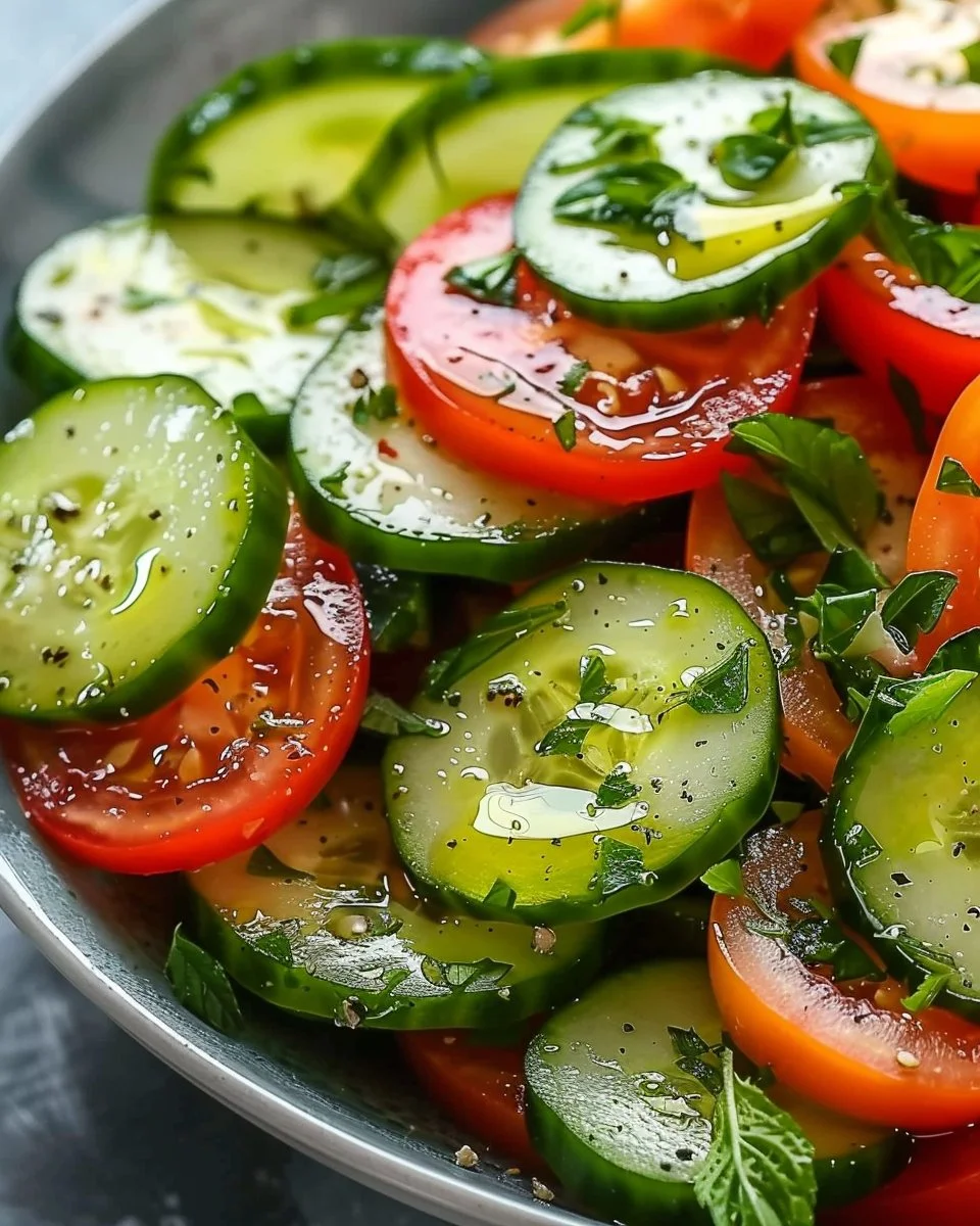 Summer Cucumber and Tomato Salad