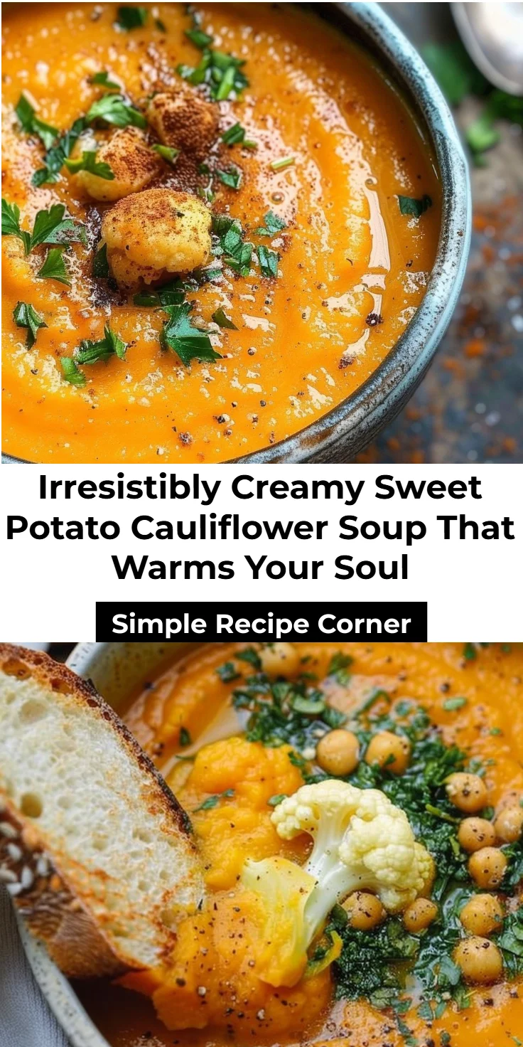 Sweet Potato Cauliflower Soup