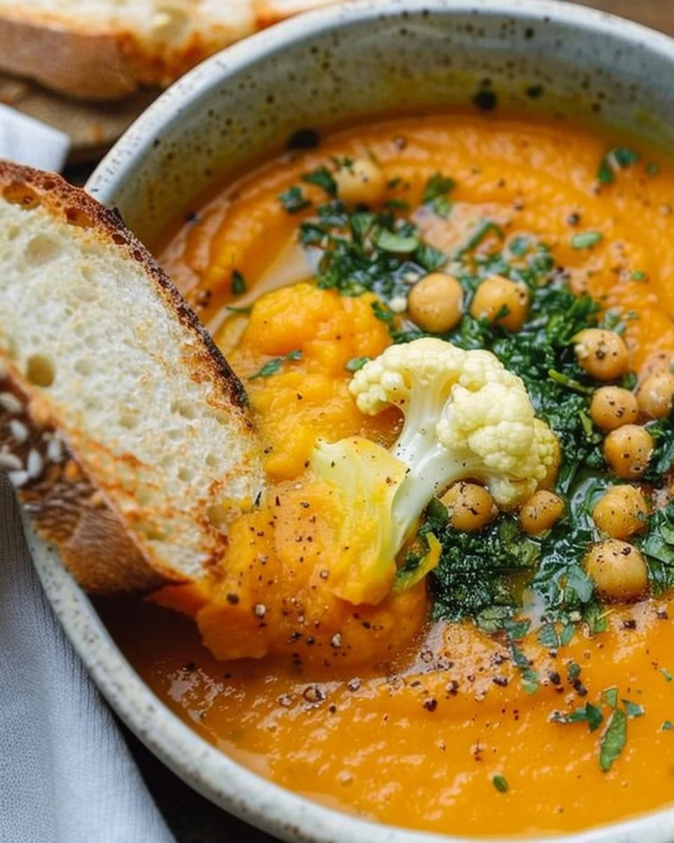 Sweet Potato Cauliflower Soup