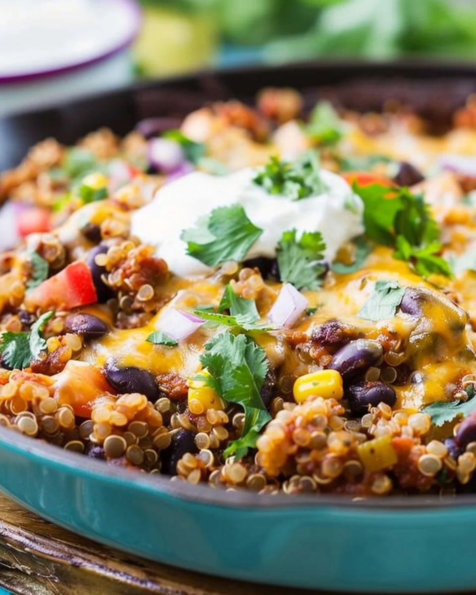 Black Bean Taco Quinoa Skillet