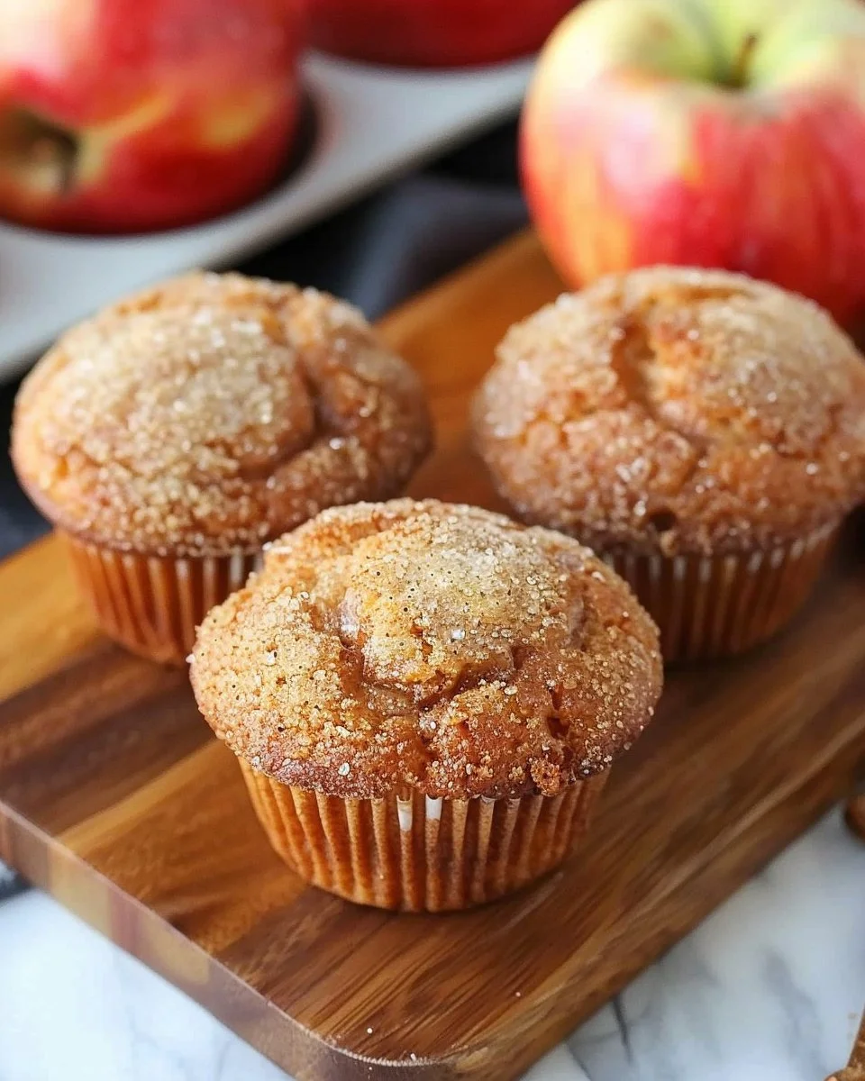 Vegan gluten-free mini apple muffins baked fresh for a healthy snack