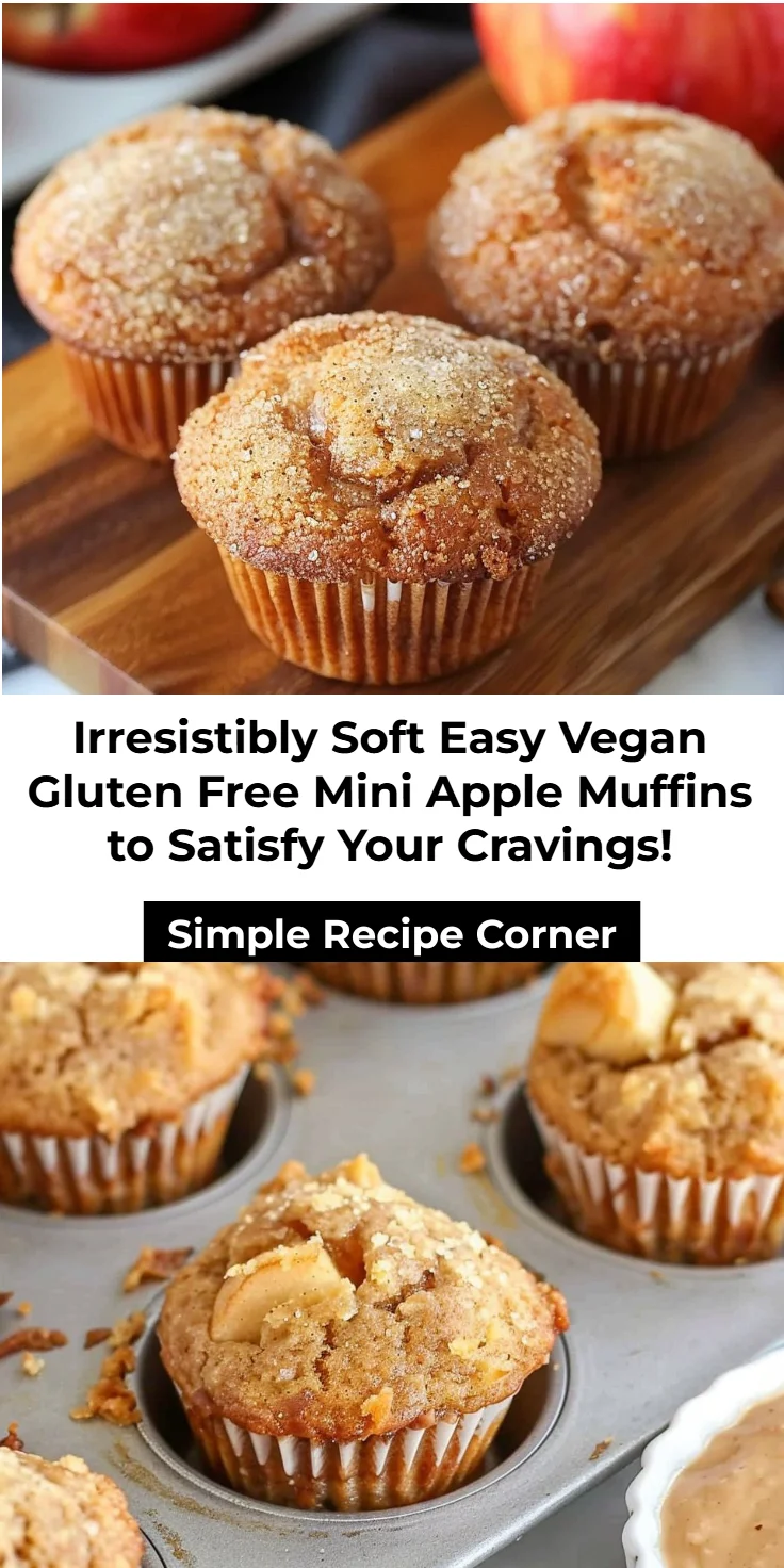 Vegan Gluten Free Mini Apple Muffins