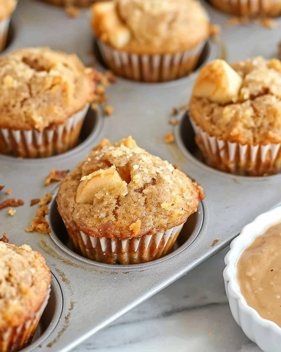 Easy Vegan Gluten Free Mini Apple Muffins
