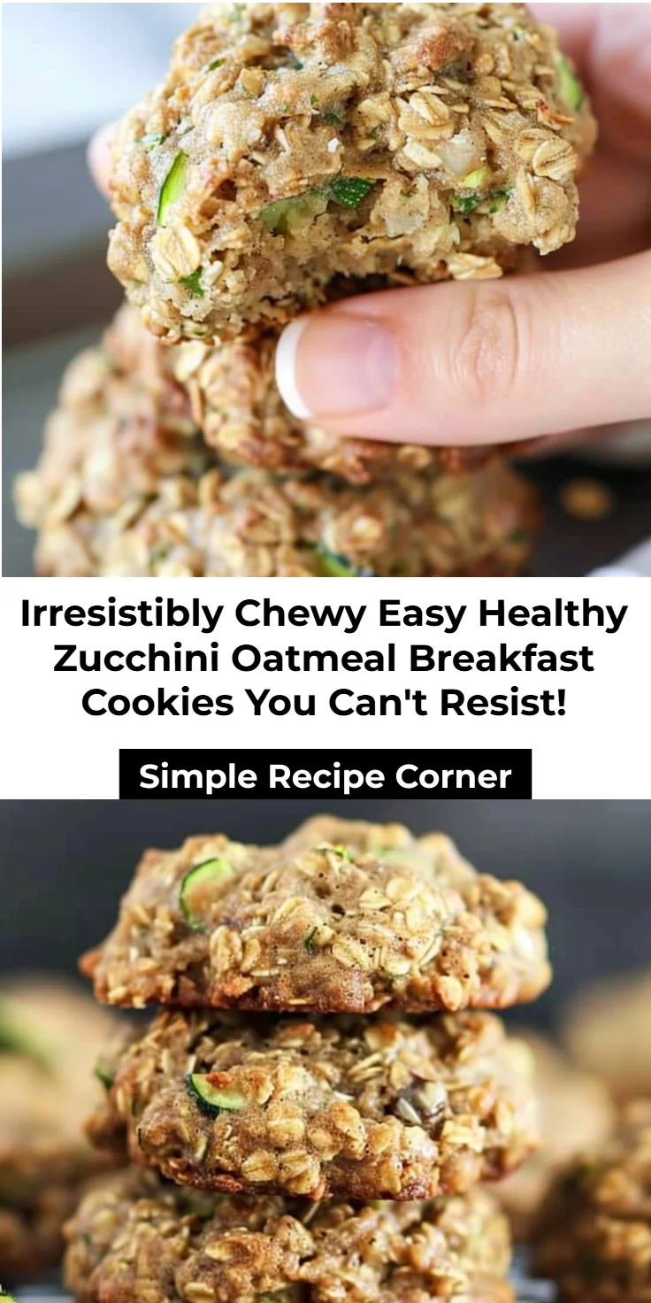 Zucchini Oatmeal Breakfast Cookies Recipe