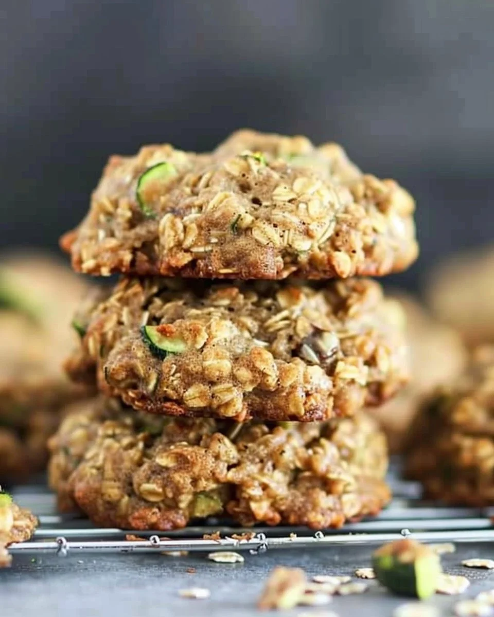 Easy Healthy Zucchini Oatmeal Breakfast Cookies