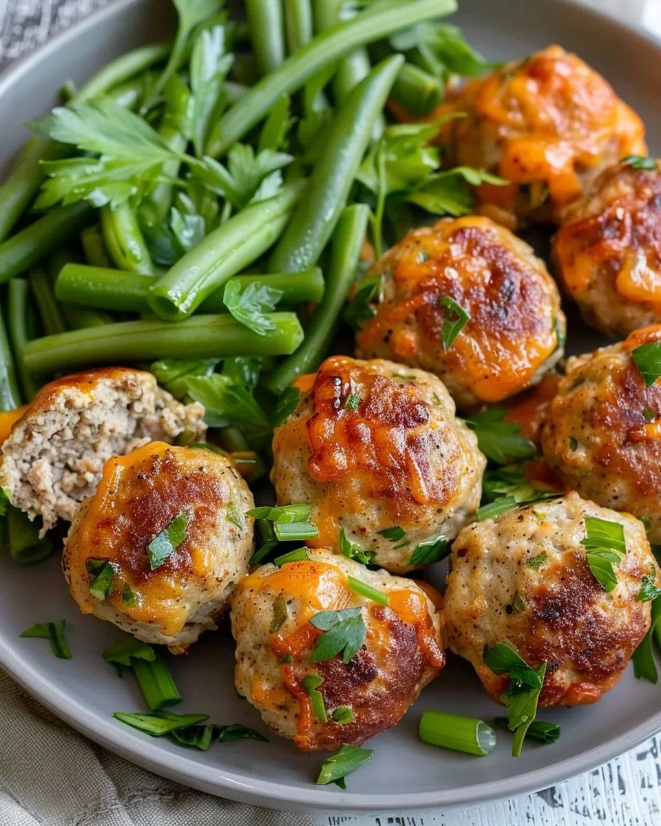 Apple Cheddar Turkey Meatballs