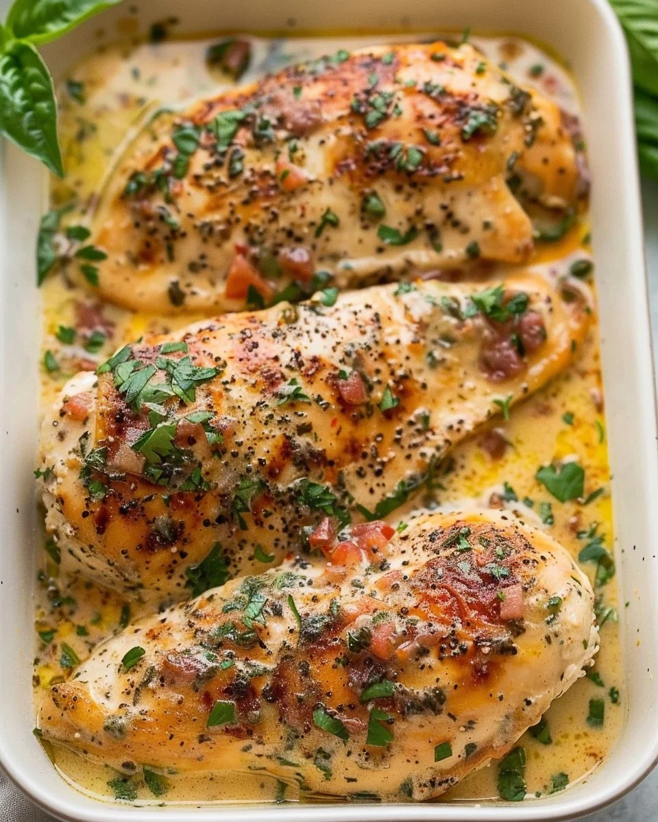 Baked Tuscan Chicken Breast