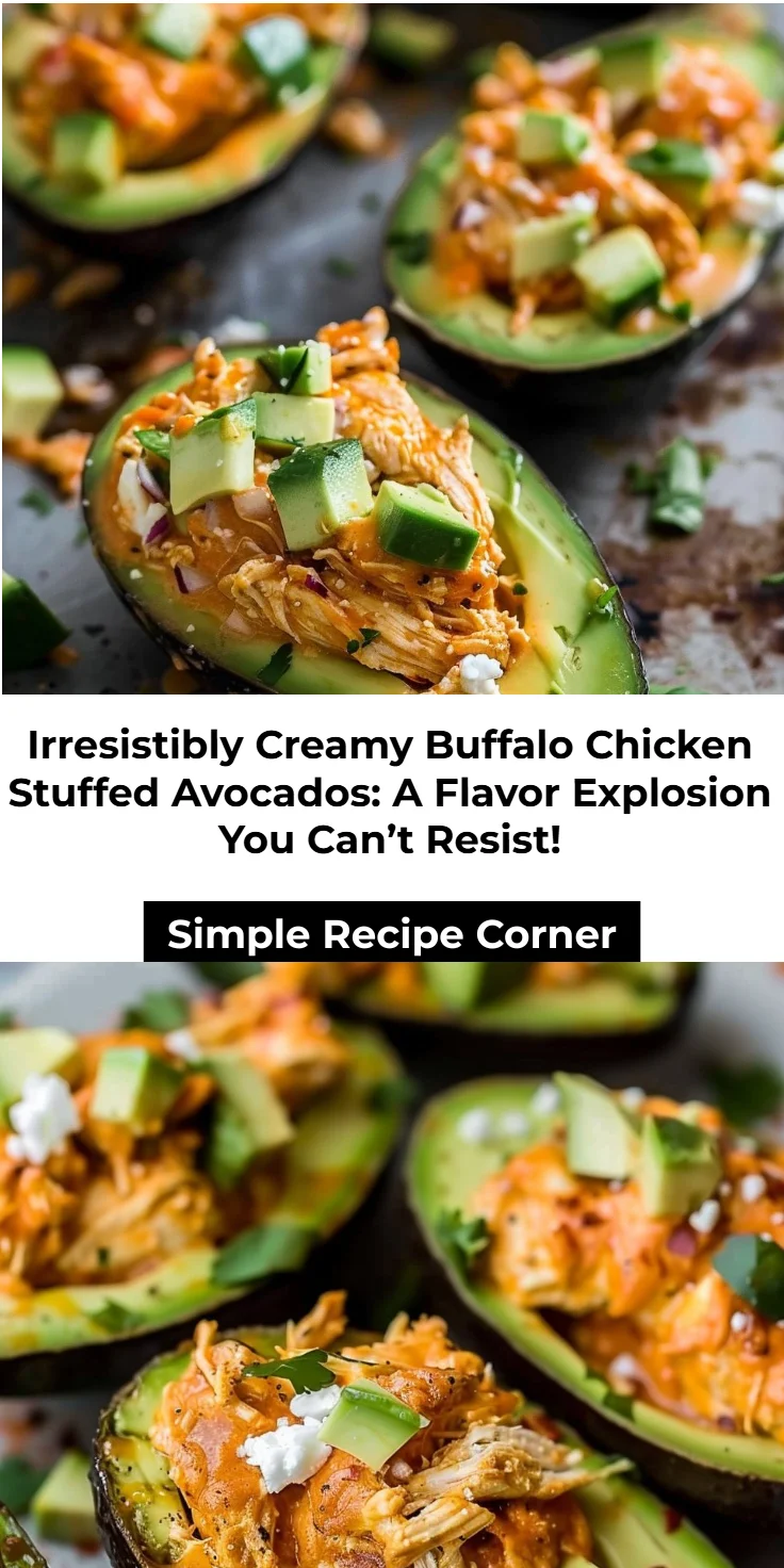 Buffalo Chicken Stuffed Avocados Recipe