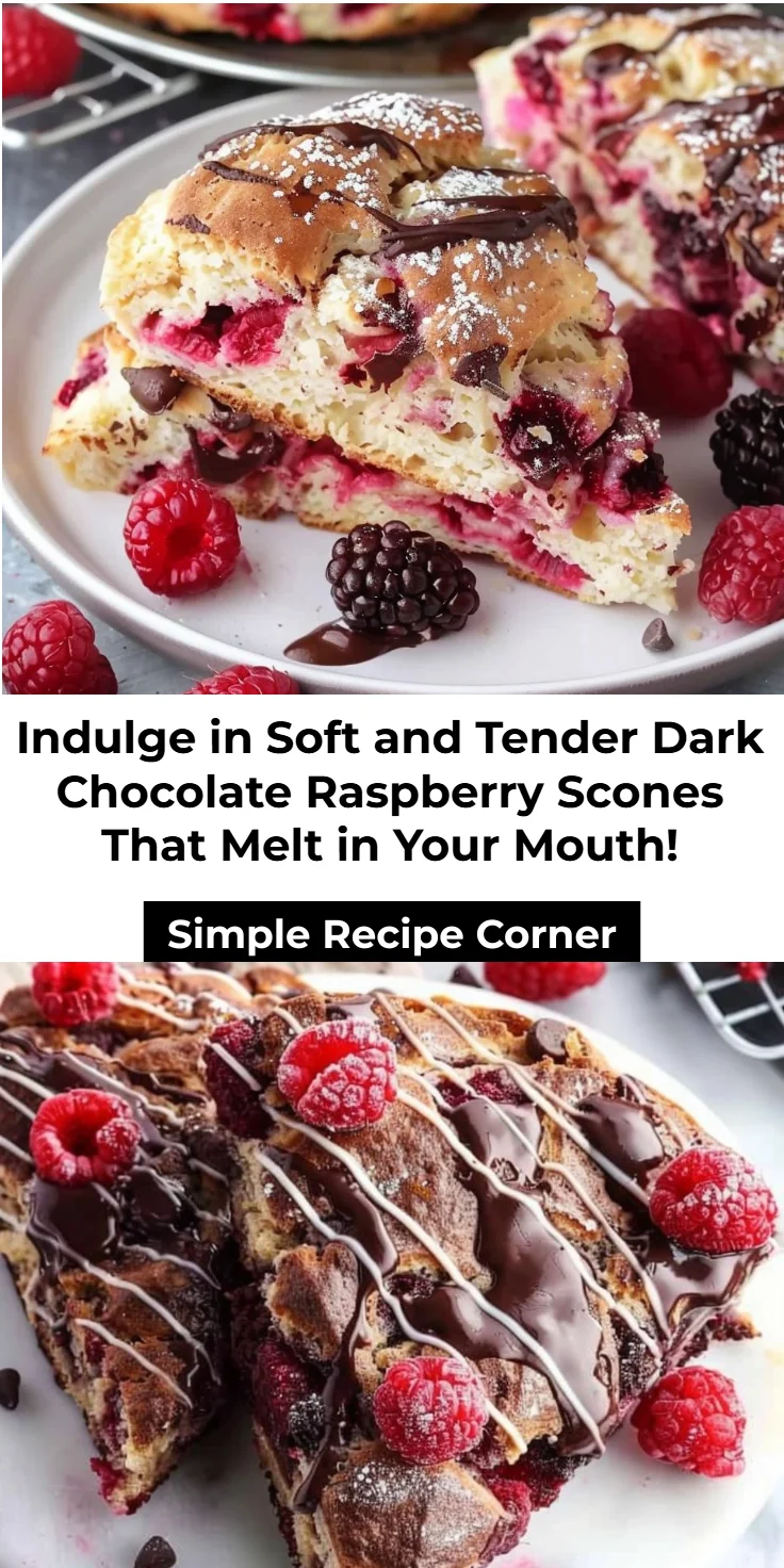 Dark Chocolate Raspberry Scones