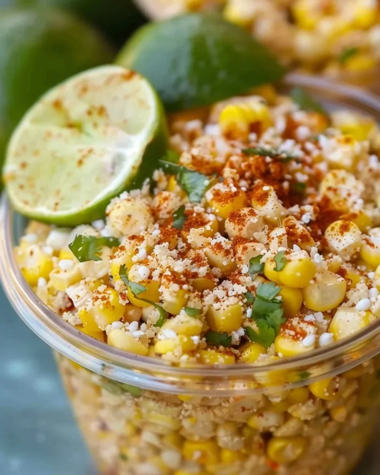 Colorful elote bar setup featuring various toppings for street corn salad.