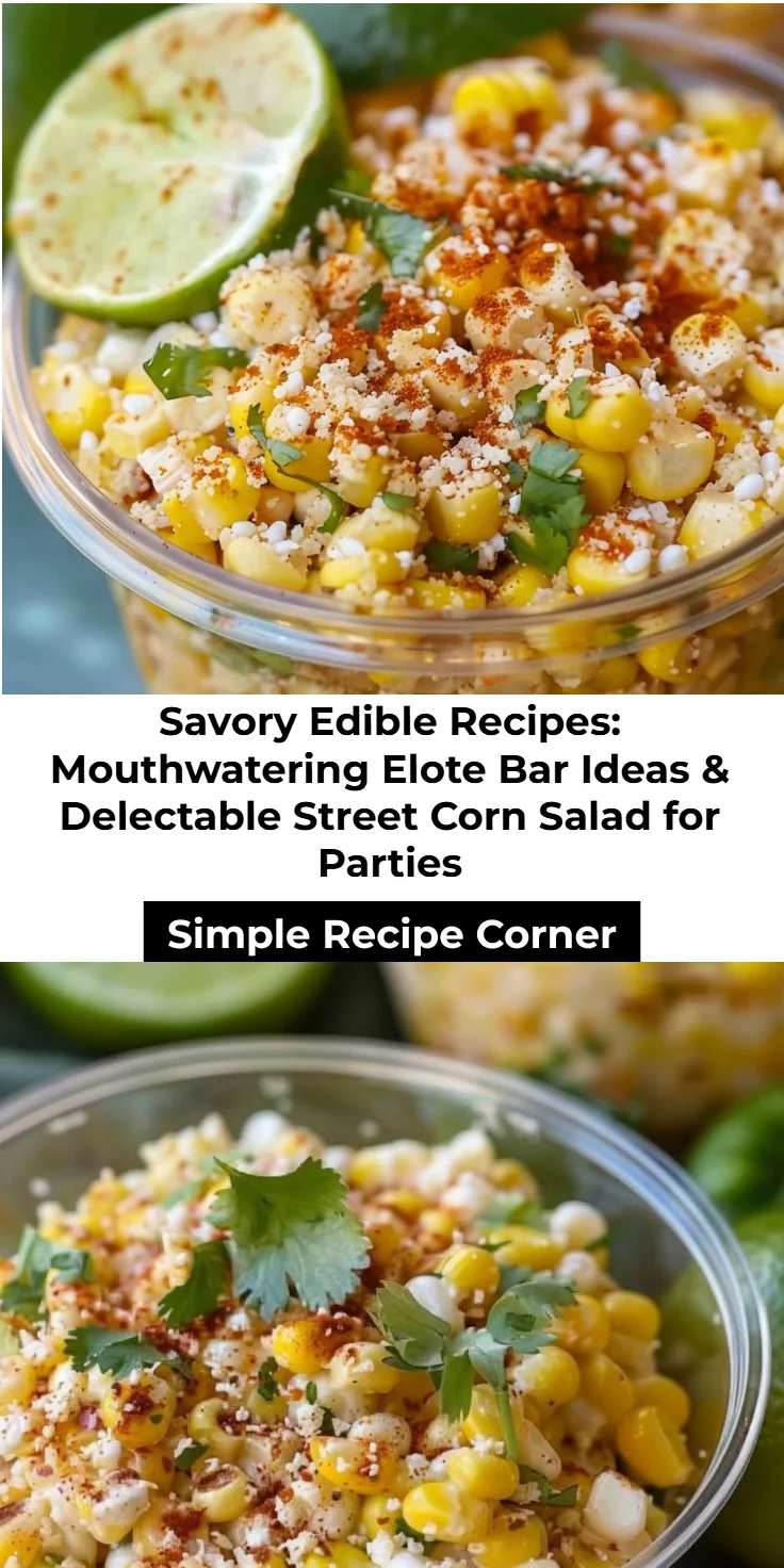 Elote for Parties: Street Corn Salad & Elote Bar Ideas