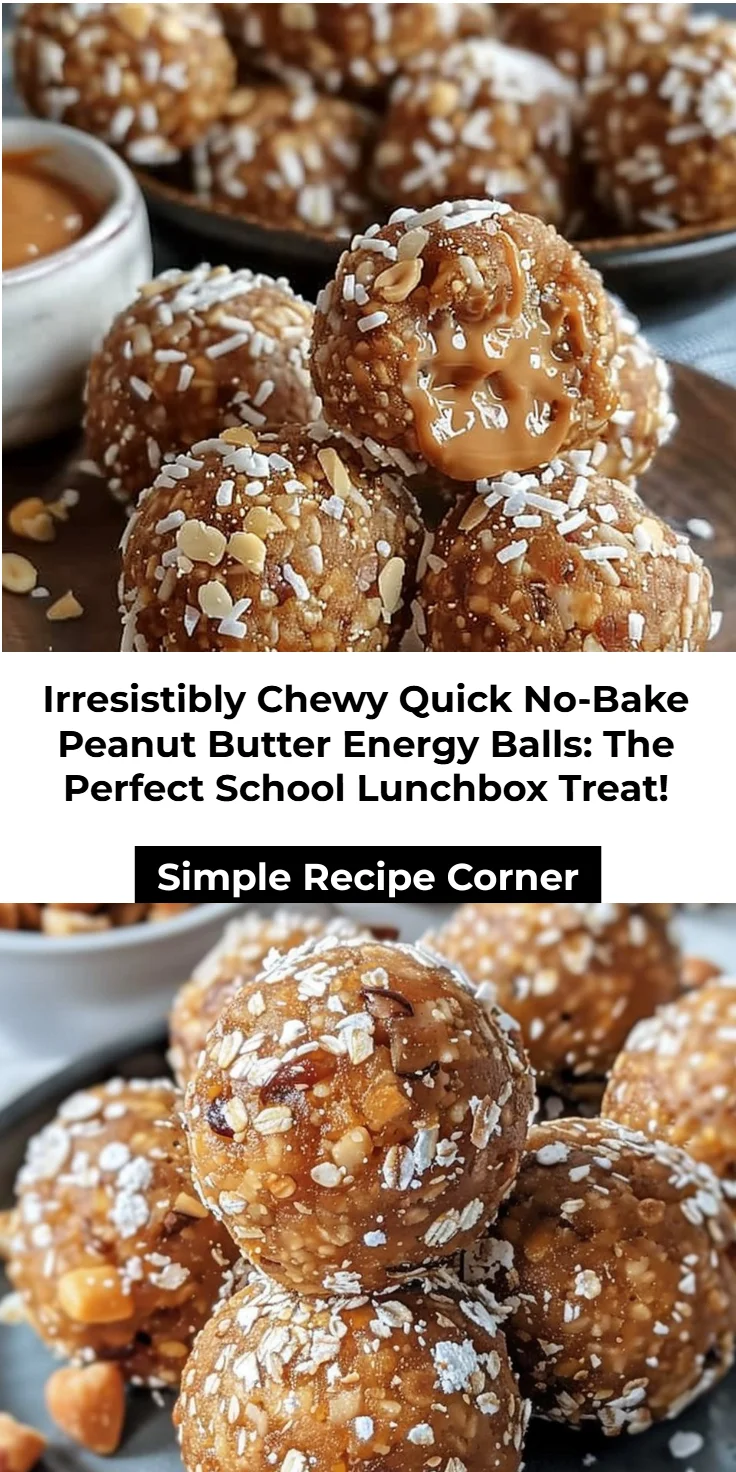 No-Bake Peanut Butter Energy Balls Recipe