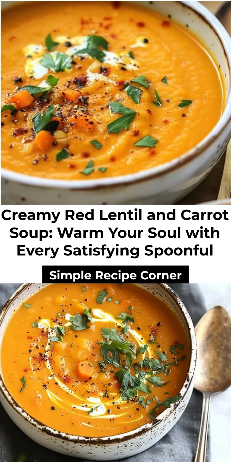 Red Lentil and Carrot Soup Recipe