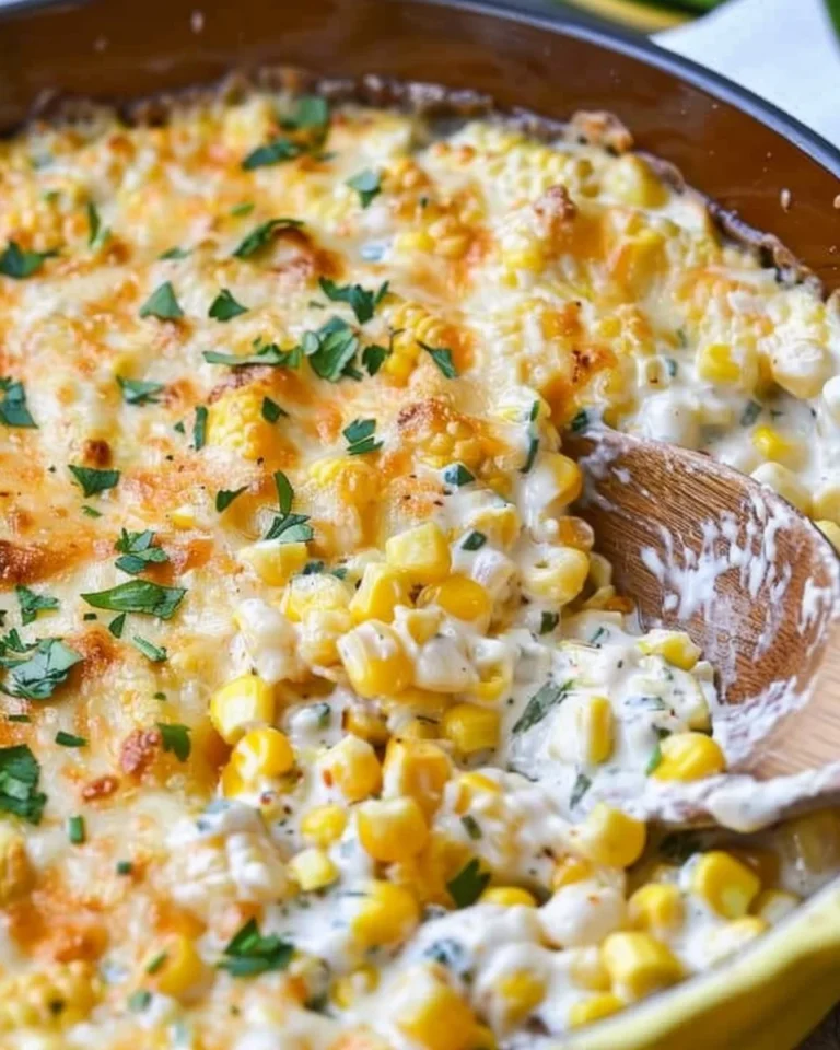 Delicious smoked street corn dip served in a bowl with tortilla chips