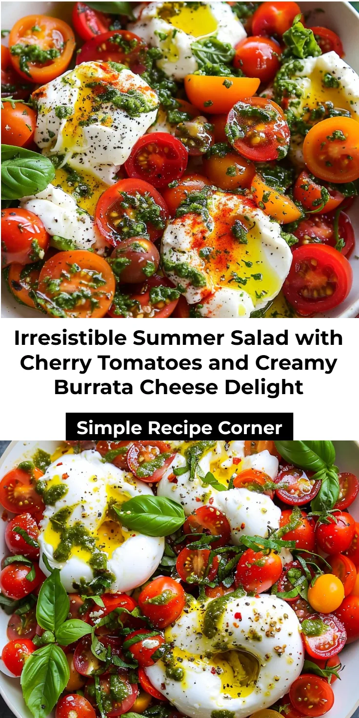 Summer Salad with Burrata and Cherry Tomatoes