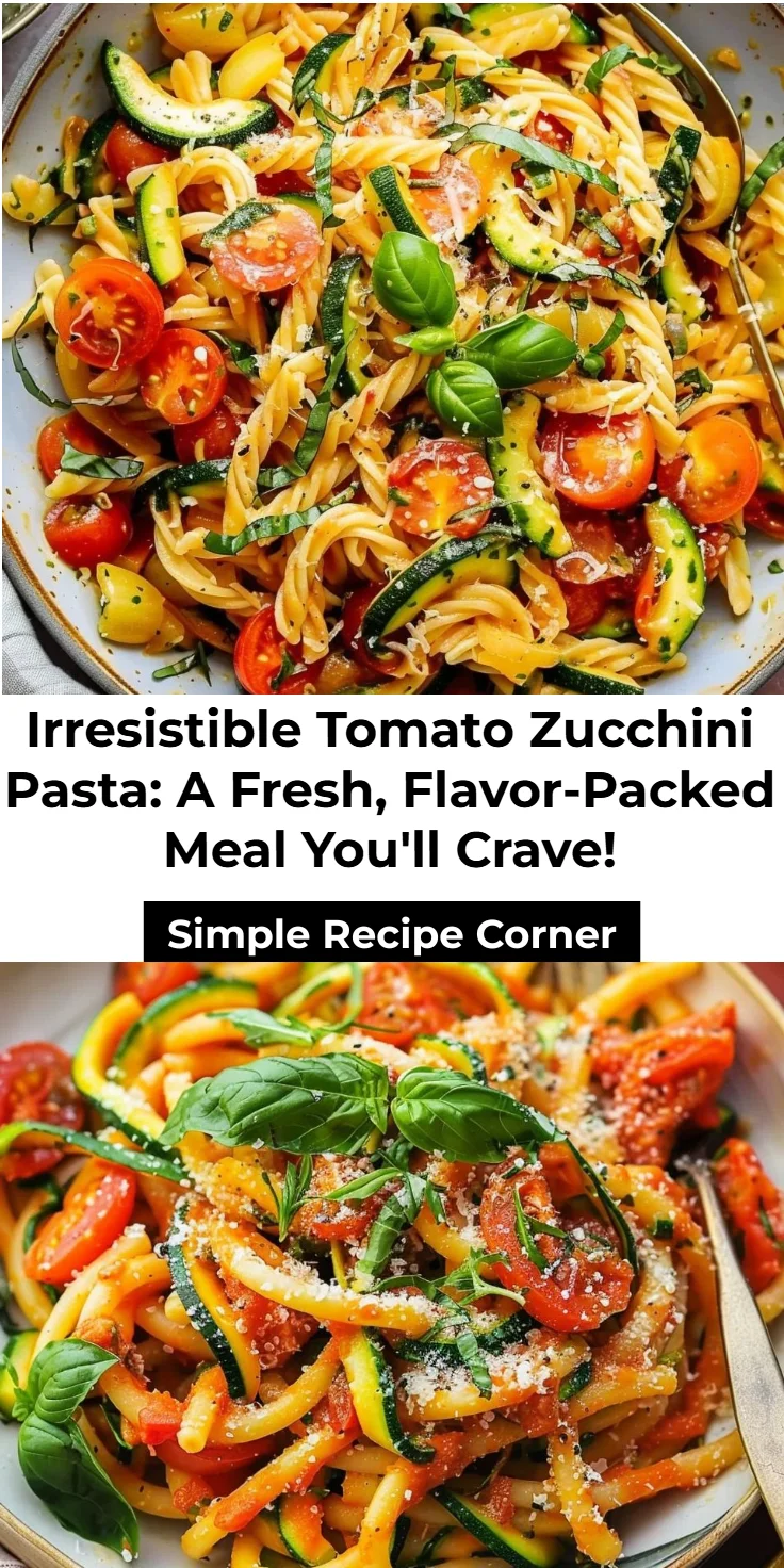 Tomato Zucchini Pasta Recipe