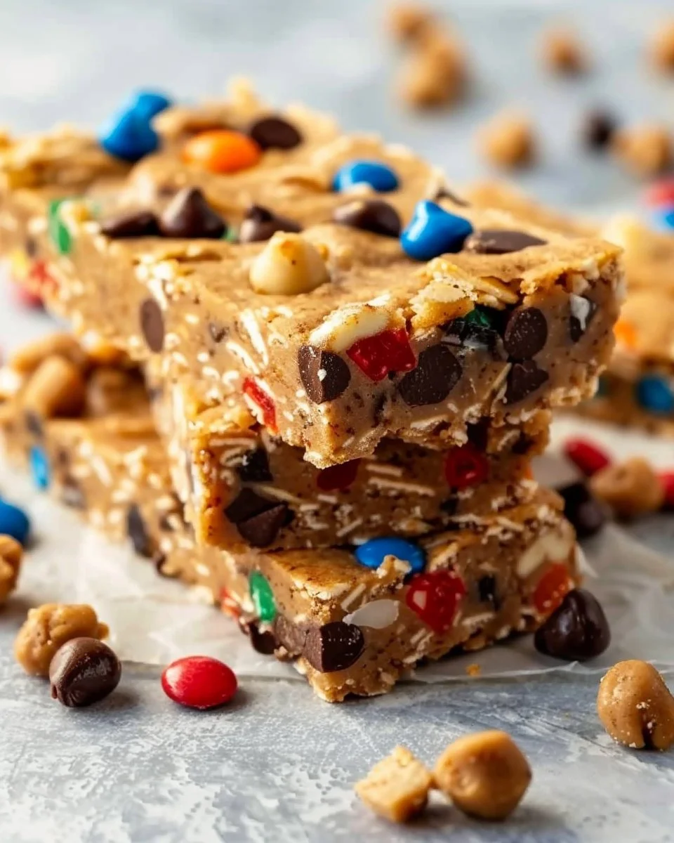 Monster Cookie Protein Bars - Delicious and nutritious snack options